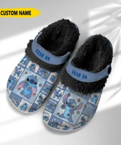 Custom Lightweight Clog - Lilo And Stitch Fleece