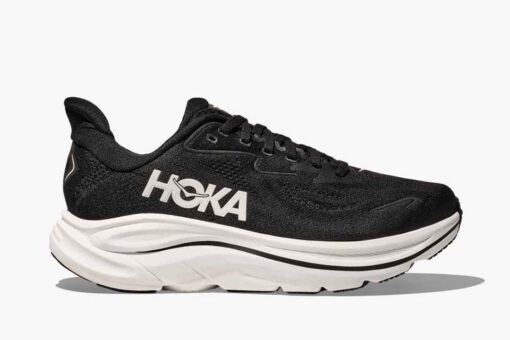 HOKA Clifton 10 Black White 1162031-BWHT