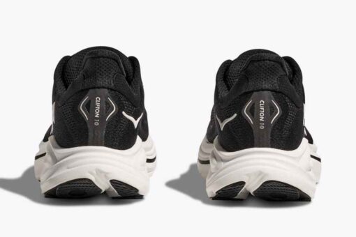 HOKA Clifton 10 Black White 1162031-BWHT