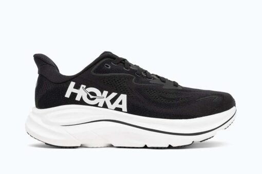 HOKA Clifton 10 Wide Black White 1162032-BWHT