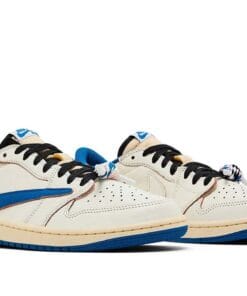 Jordan 1 Retro Low OG SP Fragment x Travis Scott Sail Military Blue DM7866-104