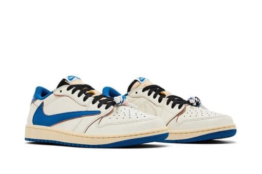 Jordan 1 Retro Low OG SP Fragment x Travis Scott Sail Military Blue DM7866-104