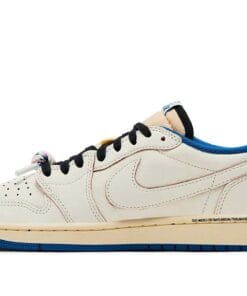 Jordan 1 Retro Low OG SP Fragment x Travis Scott Sail Military Blue DM7866-104