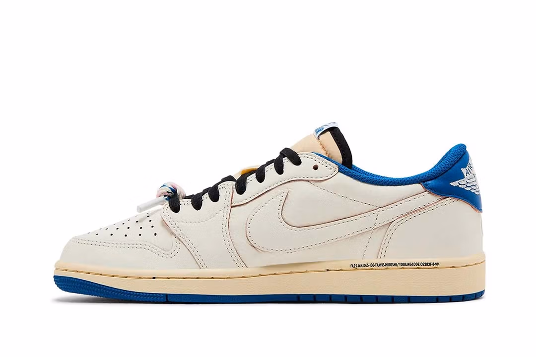 Jordan 1 Retro Low OG SP Fragment x Travis Scott Sail Military Blue DM7866-104
