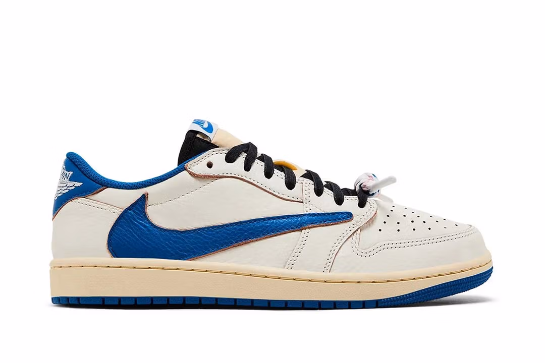 Jordan 1 Retro Low OG SP Fragment x Travis Scott Sail Military Blue DM7866-104