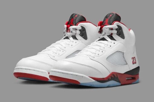 Jordan 5 Retro Fire Red Black Tongue 2025 HQ7978-101