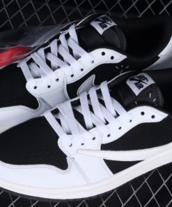Alternative view of Jordan 1 Low Travis Scott Black And White