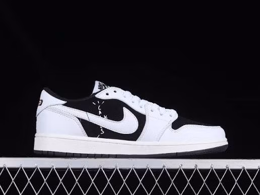 Jordan 1 Low Travis Scott Black And White