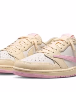 Jordan 1 Low x Travis Scott Muslin and Shy Pink IQ7604-100