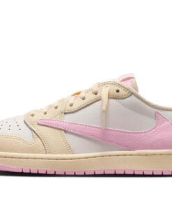 Jordan 1 Low x Travis Scott Muslin and Shy Pink IQ7604-100