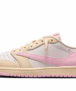Jordan 1 Low x Travis Scott Muslin and Shy Pink IQ7604-100