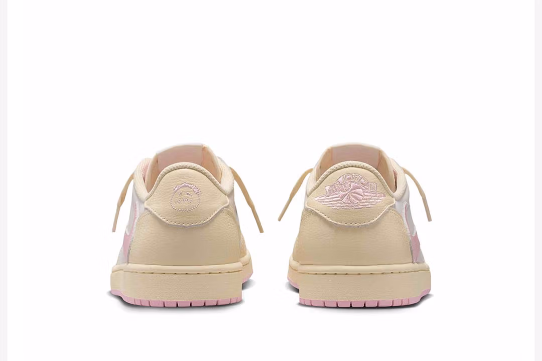 Jordan 1 Low x Travis Scott Muslin and Shy Pink IQ7604-100