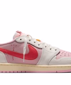 Jordan 1 Low x Travis Scott Shy Pink and Tropical Pink IQ7604-101