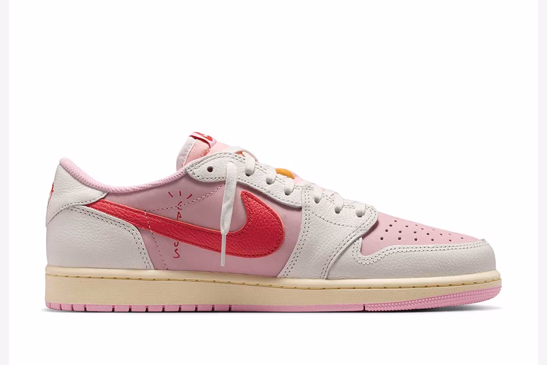 Jordan 1 Low x Travis Scott Shy Pink and Tropical Pink IQ7604-101