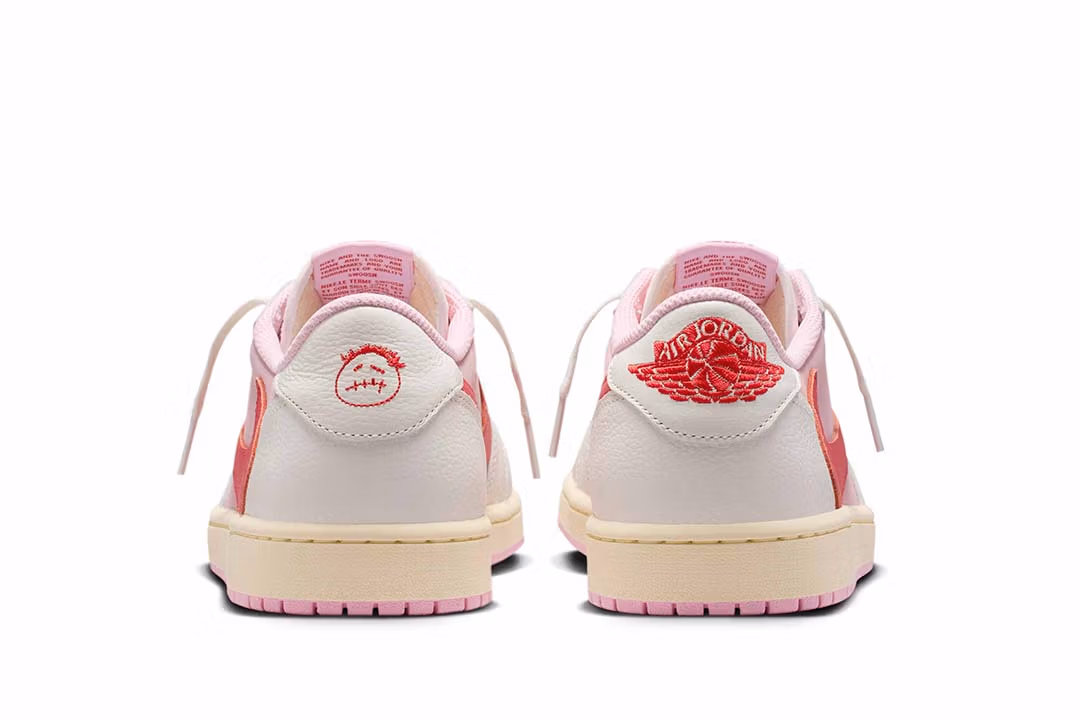 Jordan 1 Low x Travis Scott Shy Pink and Tropical Pink IQ7604-101
