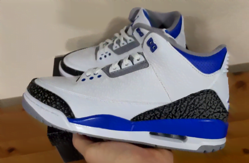 Jordan 3 Retro Racer Blue photo review