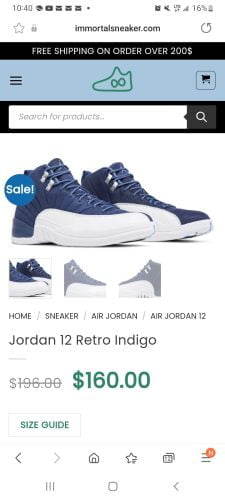 Jordan 12 Retro Indigo photo review