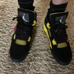 Jordan 4 Retro Thunder 2023 photo review