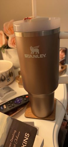 Rose Quartz Glow Stanley 40 Oz. Quencher H2.0 FlowState Stainless Steel Vacuum Insulated Tumbler photo review