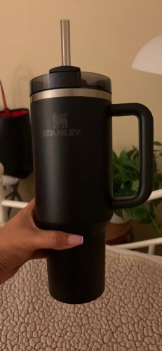 Black Stanley 40 Oz. Quencher H2.0 FlowState Stainless Steel Vacuum Insulated Tumbler photo review